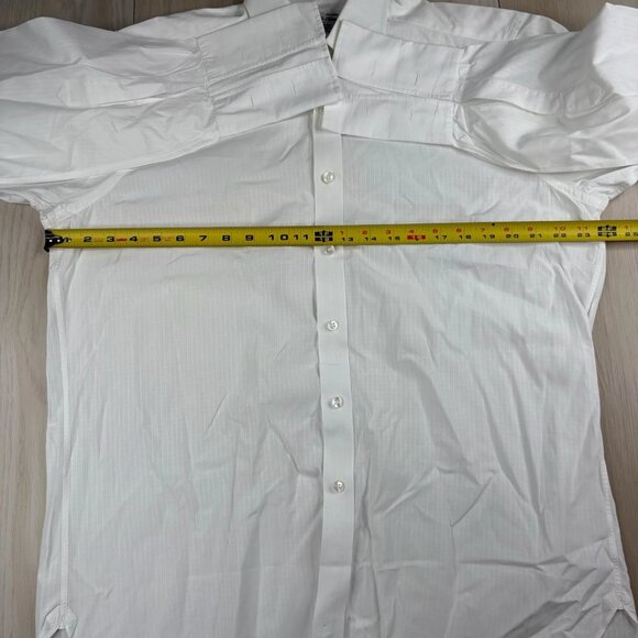 Turnbull & Asser Mens White Cotton London Preppy Button Up Dress Shirt 16.5/42 - Picture 9 of 11